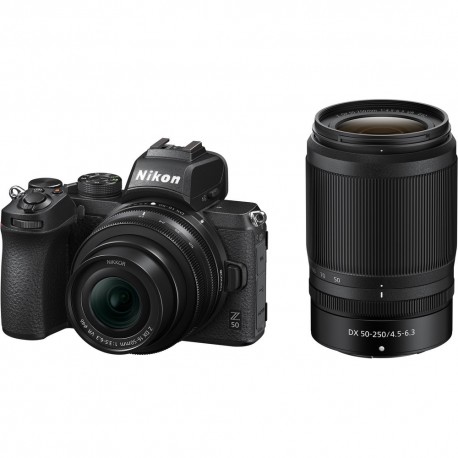 NIKON Z 50 + 16-50 MM f/3.5-6.3 DX + 50-250 MM f/4.5-6.3 DX