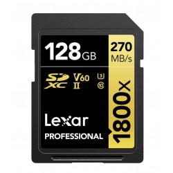 LEXAR PRO SD UHS-II 1800X 128GB CLASS 10 U3