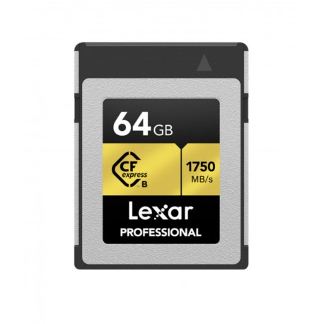 LEXAR PRO Cfexpress 64GB TYPE B (jusqu'à 1750MB/S en lecture et 1000MB/S en écriture)