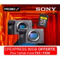 SONY | CARTE CF EXPRESS DE 80GB OFFERTE POUR L'ACHAT D'UNE FX3 OU FX30